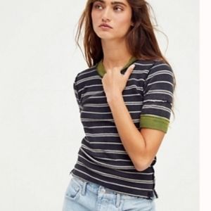 Free People Tuck It Baby Tee Sz M NWT